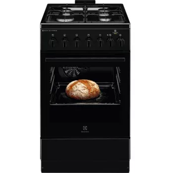 Electrolux 600 Series kaasuliesi ja sähköuuni, musta, 50 cm