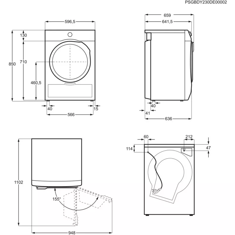 Electrolux 700 DelicateCare 9kg lämpöpumppukuivausrumpu