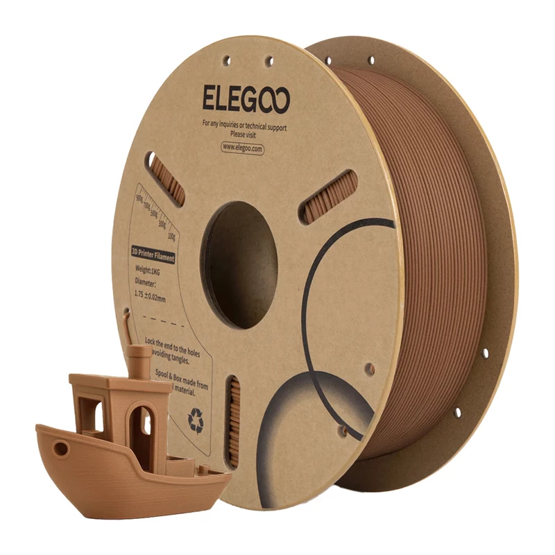 ELEGOO 50.203.0657 PLA-puufilamentti 1 kg, intialainen tammi