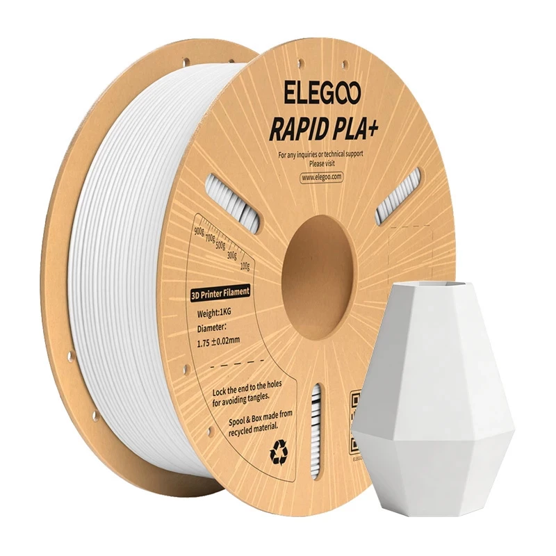 ELEGOO Rapid PLA+ filamentti (valkoinen) 1,75 mm 1 kg