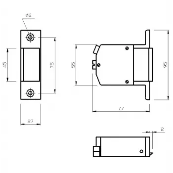 ELEKTRA-PLUS R1 sähköinen ovenavaaja 24V
