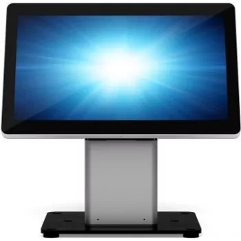 Elo Slim Self-Service Floor Stand POS-päätteelle - musta/hopea - Elo 1502L, 2002L, 2202L, 2402L, I-Series ESY15i2, ESY15i5, ESY22i2, ESY22i5