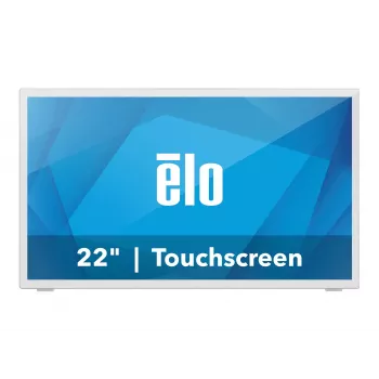 Elo Touch Solutions Elo 2270L 21.5 tuuman Full HD LCD kosketusnäyttö, PCAP, 10 pisteen, HDMI/DisplayPort/VGA, valkoinen