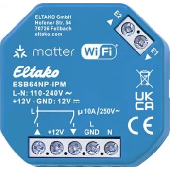 Eltako verho-ohjain IP 2-kanavainen DIN-kiskoasennus 230V AC 3A 30064019