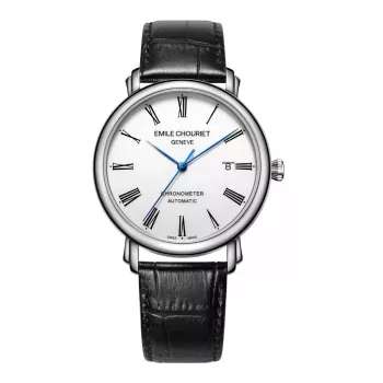 EMILE CHOURIET miesten automaattinen sukelluskello 40mm ruostumaton teräs musta kellotaulu 001168G406625