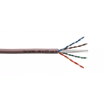 EMITER Cat.6 U/UTP 450MHz LS0H B2ca solid copper -verkkokaapeli, 4x2x23AWG, 305m rulla laatikossa
