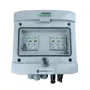 EMITER DCAC hermeettinen IP65 PV-yhdistelmäkotelo Noark Type 2 SPD:llä, 1 string, 1 MPPT, 16A 1-vaiheinen