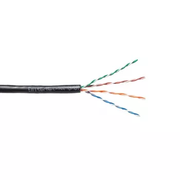 EMITER EmiterNet Outdoor UTP Cat5e kaapeli PVC+PE massiivikupari 4x2x0,5mm musta