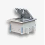 EMITER lattiarasia 6M IP66 - lattiarasia 22,5x45 mm (45x45 mm) vakiopistorasioiden asennukseen, kallistettava