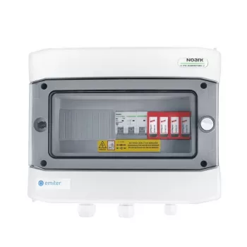 EMITER kytkinlaitteisto kytketty AC hermeettinen IP65 EMITTER AC Dehn tyyppi 2 ylijännitesuojalla, 50A 3-vaiheinen