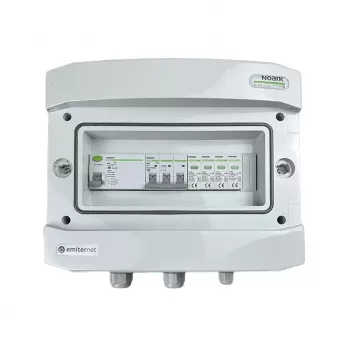 EMITER kytkinlaitteeseen asennettava AC Hermetic IP65 ylijännitesuoja Noark Type 2, 50A 3-vaiheinen, RCD Type A 63A/300mA