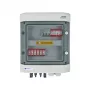 EMITER kytkinlaitteisto liitetty DCAC hermeettinen IP65 EMITTER DC-ylijännitesuojalla Dehn 1000V tyyppi 2, 2 x PV-string, 2 x MPPT // ja AC-ylijännitesuojalla Dehn tyyppi 1+2, 10A 3-vaiheinen