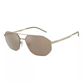EMPORIO ARMANI EA2147-30025A aurinkolasit matta musta harmaa suorakaiteen muotoinen miesten