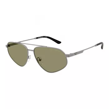 EMPORIO ARMANI EA2156-30032A miesten aurinkolasit - mattamusta kehys, harmaat liukuvärjätyt linssit, 59 mm