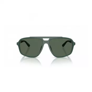 EMPORIO ARMANI EA4236U619071 miesten aurinkolasit - mattamusta, pilot-henkinen neliömäinen kehys, tummanharmaat linssit, 59 mm