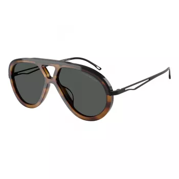 EMPORIO ARMANI EA4242U 621287 miesten aurinkolasit mattamusta harmaa 56 mm