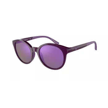 EMPORIO ARMANI naisten aurinkolasit EA4185-51154V läpinäkyvä harmaa kehys harmaat liukuvärilinssit 47/18/125 mm