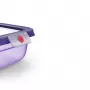 EMSA ONECLICK ruoansäilytysastia 1,5 L suorakaiteen muotoinen violetti ilmatiivis vuotamaton BPA-vapaa mikroaaltouuni-, astianpesukone- ja pakastinkestävä 3110601757