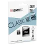 Emtec ECMSDM32GHC10CG 32GB MicroSDHC Class 10 UHS-I muistikortti SD-adapterilla