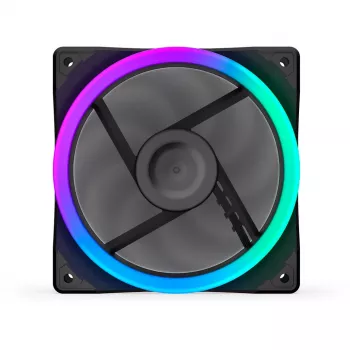 ENDORFY Corona 120 musta 120 mm kotelotuuletin ARGB-valaistuksella