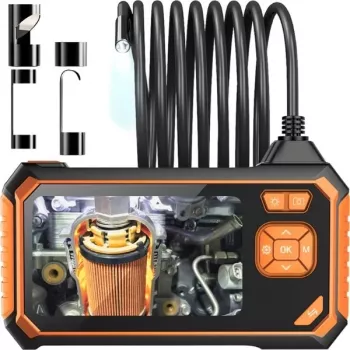 Endoskooppikamera näytöllä Bigstren 4,3 tuuman IPS LCD 1080P 8mm anturi 5m kaapeli IP67 2600mAh