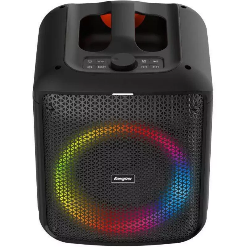 ENERGIZER kannettava Bluetooth-kaiutin 20W RGB LED FM-radio 6000mAh musta