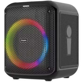 ENERGIZER kannettava Bluetooth-kaiutin 20W RGB LED FM-radio 6000mAh musta