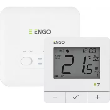 ENGO Controls E7-RFW langaton huonetermostaatti, valkoinen