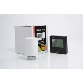 ENGO Controls älykäs lämmityssarja (E25-BATB-4 + ETRV-M30)