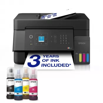 Epson EcoTank ET-4900 monitoimi-mustesuihkutulostin - tulostus, skannaus, kopiointi, faksaus - A4 - Wi-Fi, Ethernet, USB - Duplex - ADF - väri-LCD-kosketusnäyttö