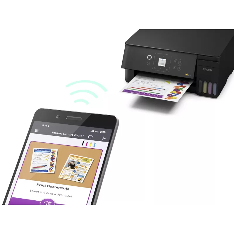 Epson EcoTank L3362 värillinen monitoimimustesuihkutulostin (A4, Wi-Fi, musta)