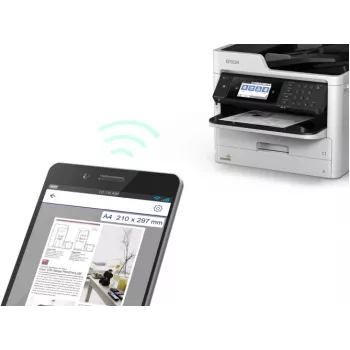 Epson WorkForce Pro WF-M5799DWF tulostin mustesuihku mustavalko MFP A4, laskuri 20K–60K (käytetty)
