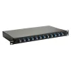 Equip 12-portin kuituhitsauskotelo, LC Duplex, OS2 Singlemode, 1U räkkiasennus, varustettu, musta