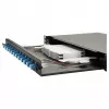 Equip 12-portin kuituhitsauskotelo, LC Duplex, OS2 Singlemode, 1U räkkiasennus, varustettu, musta