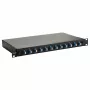 Equip 12-portin kuituhitsauskotelo, LC Duplex, OS2 Singlemode, 1U räkkiasennus, varustettu, musta