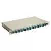 Equip 12-portin kuitujatkosrasia, SC Duplex, OM3, 1U rack-asennus, asennettu, harmaa