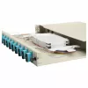 Equip 12-portin kuitujatkosrasia, SC Duplex, OM3, 1U rack-asennus, asennettu, harmaa
