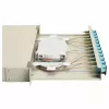 Equip 12-portin kuitujatkosrasia, SC Duplex, OM3, 1U rack-asennus, asennettu, harmaa