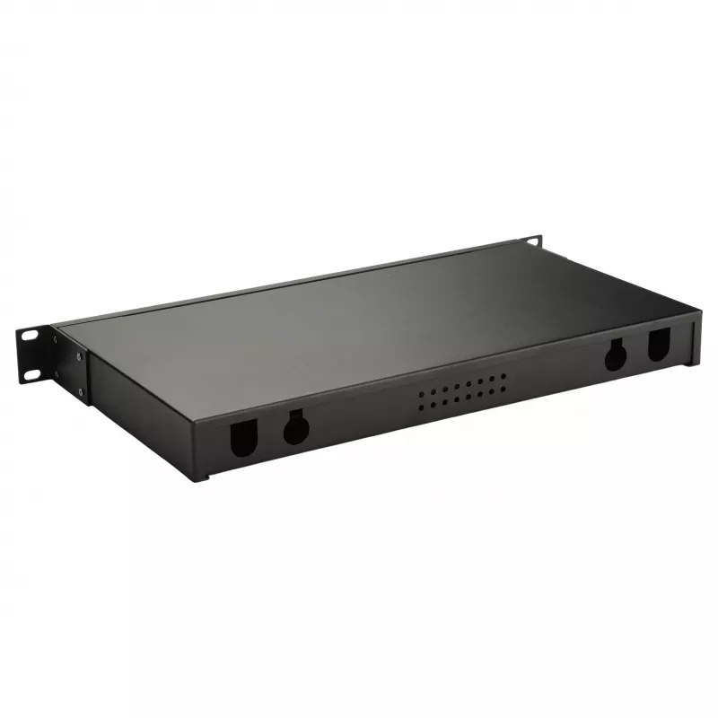 Equip 19 tuuman 1U kuitu-space-box ilman paneelia, teräs musta