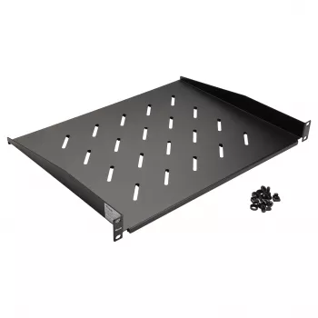 Equip 19 tuuman kiinteä rack-hylly 1U 350 mm musta palvelinkaappeihin