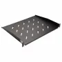 Equip 19 tuuman kiinteä rack-hylly 1U 350 mm musta palvelinkaappeihin