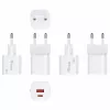 Equip 245526 2-porttinen USB-C PD3.0 / USB-A GaN 20W seinälaturi, valkoinen