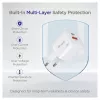 Equip 245526 2-porttinen USB-C PD3.0 / USB-A GaN 20W seinälaturi, valkoinen