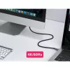 EQUIP 578203 USB-C - USB-C aktiivinen optinen kaapeli 7,5 m 4K@60Hz 10Gbit/s PD 60 W musta