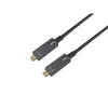 EQUIP 578203 USB-C - USB-C aktiivinen optinen kaapeli 7,5 m 4K@60Hz 10Gbit/s PD 60 W musta