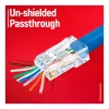 Equip Cat.6A RJ45 suojattu työkaluton kenttäasennettava liitin (100 kpl:n pakkaus)
