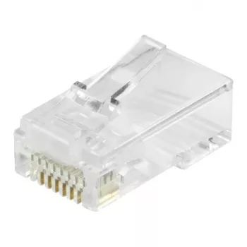 Equip Cat6 RJ45 UTP suojaamaton liitinsarja (100 kpl) - läpinäkyvä