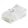 Equip Cat6 RJ45 UTP suojaamaton liitinsarja (100 kpl) - läpinäkyvä