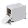 Equip Cat6A suojattu Keystone-liitin 1xRJ45 DIN-kisko harmaa