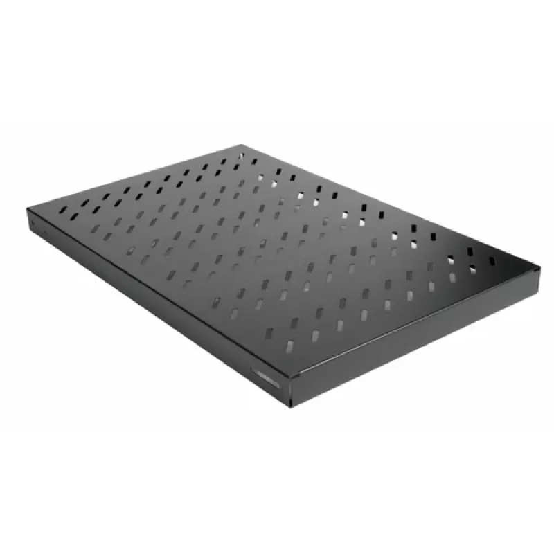 Equip EZVS-19-1-10-B 19 tuuman 1U säädettävä hylly, 1000 mm syvyys, musta